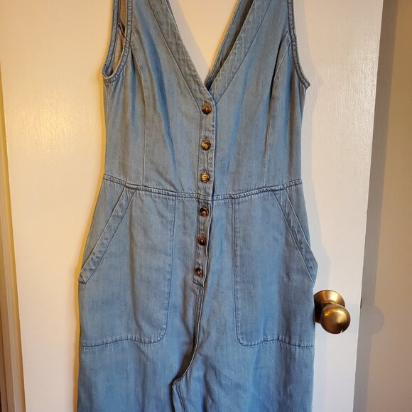 BCBG Max Azria Denim Jumpsuit - Picture 2 of 11